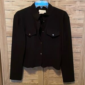 NWOT Mosskito polyester/spandex full snap front two faux pocket jacket, Size M